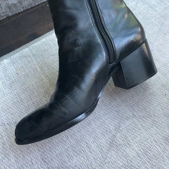 Ankle boots black block heel Sam Edelman - Picture 2 of 6